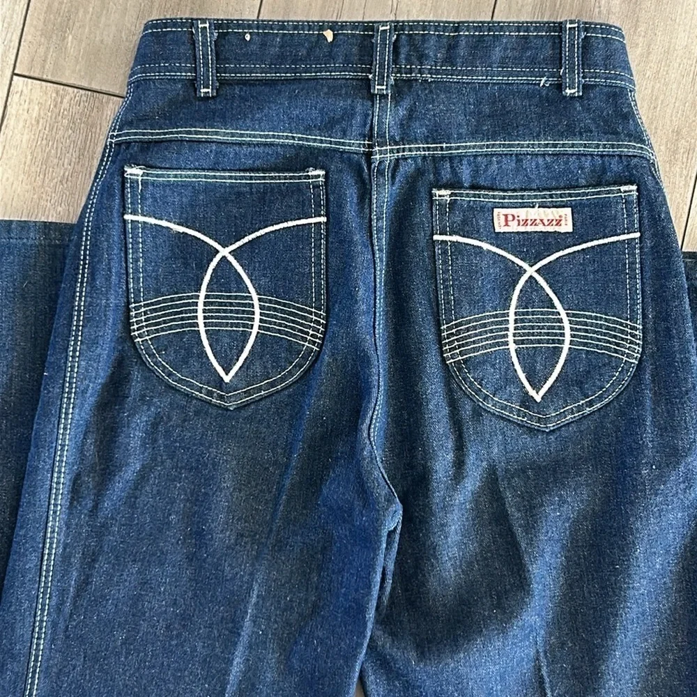 Vintage Y2K 1995 PIZZAZZ high rise straight leg retro jeans size 28 long tall